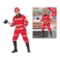 Pikkukuva 2 / 4: Aikuisten asut DISFRAZ BOMBERO XS-S Shine Inline 57034 Punainen Palomies XS/S (2 Kappaletta)