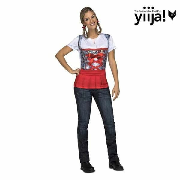 Aikuisten asut My Other Me Oktoberfest Lady Punainen - M