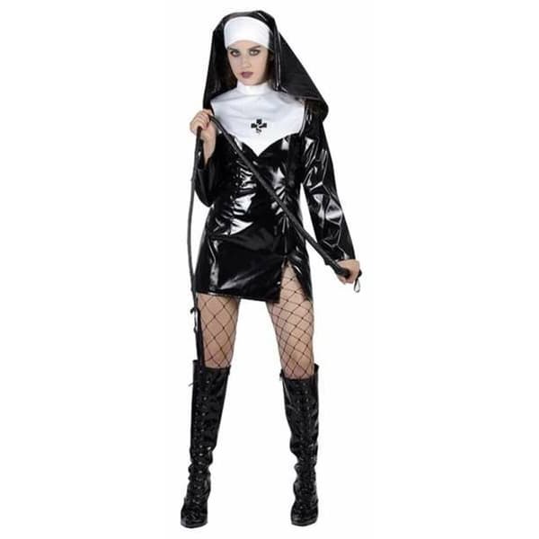 Kostume til voksne Sexet nonne M/L (2 Dele)