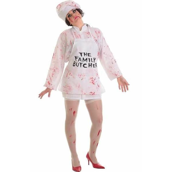 Kostume til voksne Dame Slagter M/L (3 Dele)