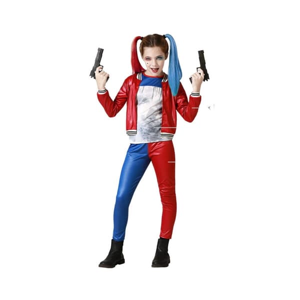 Kostume til voksne Blå Blødende harlekin Børns - 3-4 år