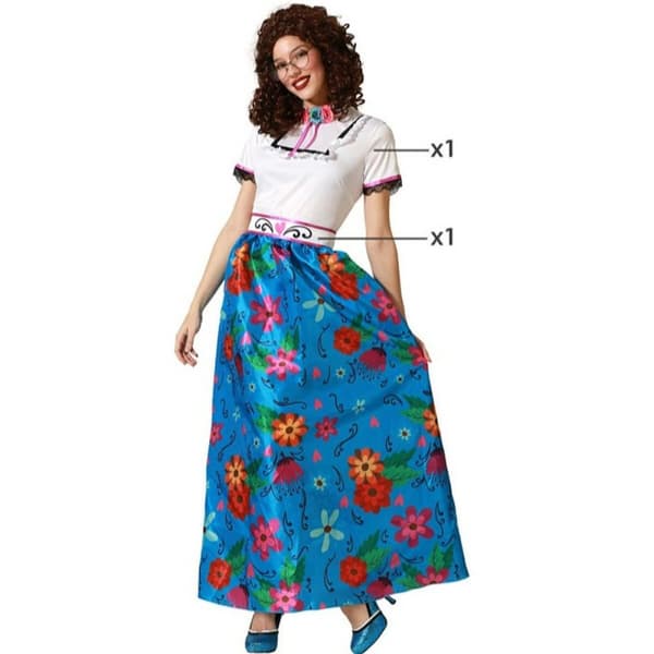Kostume til voksne Blå Columbia - M/L