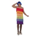 Miniatyrbillede 1 af 4: Kostume til voksne My Other Me Rainbow  Multifarvet Kjole Med kvaster Størrelse 54