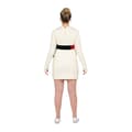 Miniatyrbillede 4 af 11: Kostume til voksne My Other Me Onesize Sne dukke 2 Dele Hvid