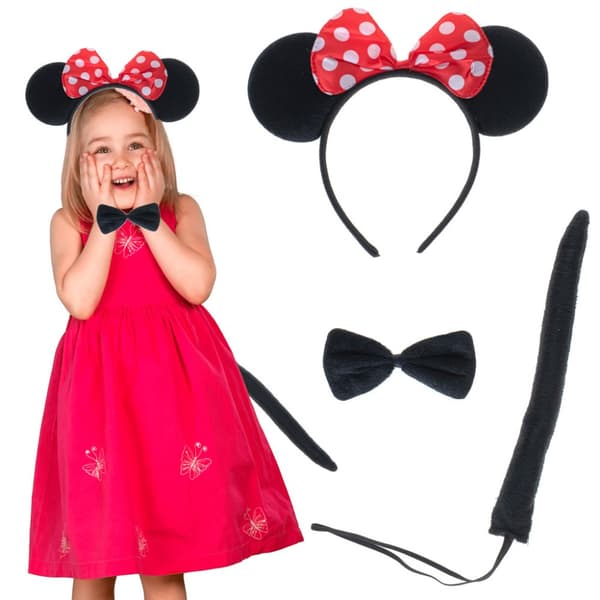 Muse pandebånd med sløjfe + butterfly + hale kostume kostume