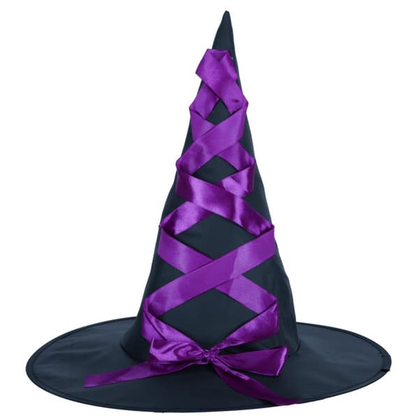 Kostym karneval outfit förklädnad häxa 3 stycken lila