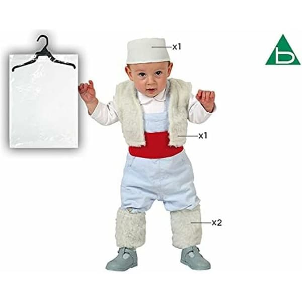 Maskeraddräkt bebis Vit Jul - 6-12 månader