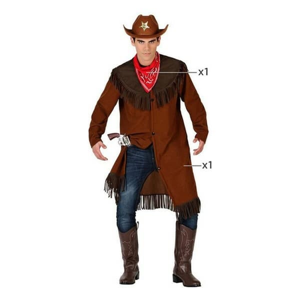 Maskeraddräkt vuxna (2 pcs) Cowboy - XS/S