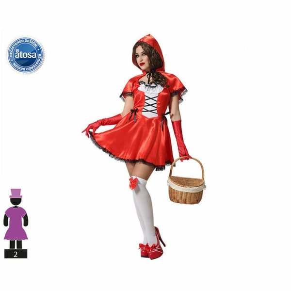 Maskeraddräkt vuxna Rödluvan Multicolour - M/L