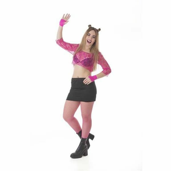Maskeraddräkt vuxna Fiesta Sexig Fuchsia (2 Delar) - M