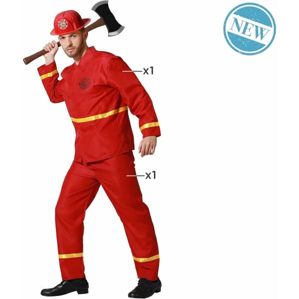 Maskeraddräkt vuxna Brandman - XS/S
