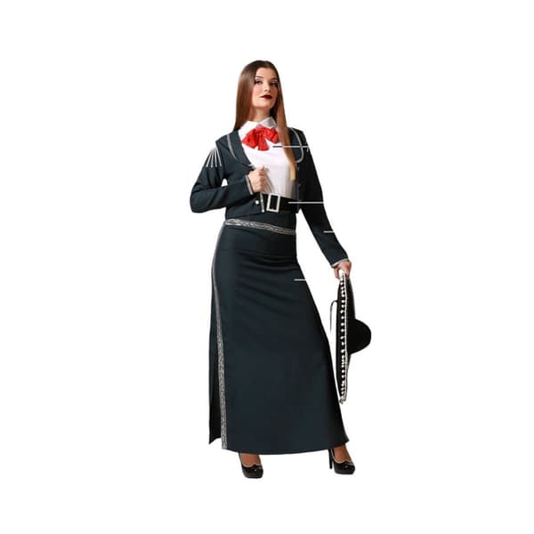 Maskeraddräkt vuxna Kvinna Mariachi - XXL