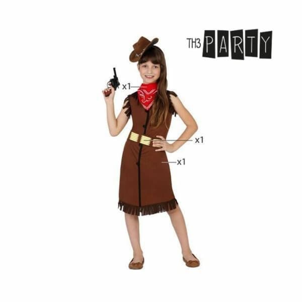 Kostyme barn Cowgirl - 3-4 år