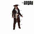 Miniatyrbilde 3 av 6: Kostyme voksne Th3 Party Brun Piratene (6 Deler) - XL