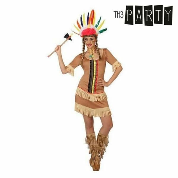 Kostyme voksne Th3 Party Brun Amerikanske indianere (1 Deler) - XS/S