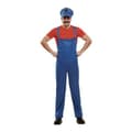 Miniatyrbilde 1 av 3: Kostyme voksne Super Plumber My Other Me Rød M/L