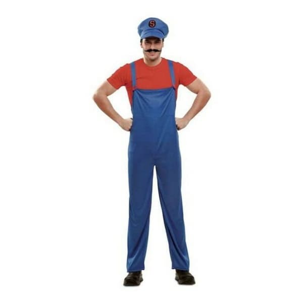 Kostyme voksne Super Plumber My Other Me Rød M/L