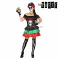 Miniatyrbillede 2 af 6: Kostume til voksne Th3 Party Multifarvet Skelet (1 Dele) - XXL