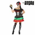 Miniatyrbillede 1 af 6: Kostume til voksne Th3 Party Multifarvet Skelet (1 Dele) - XXL