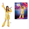 Miniatyrbillede 9 af 11: Kostume til børn Disco Gylden (2 Dele) (3 pcs) - 5-6 år