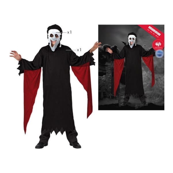 Kostume til børn Sort Morder mand (2 Dele) (2 pcs) - 7-9 år