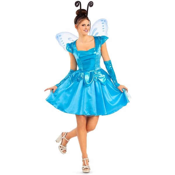 Kostume til voksne My Other Me Blå Fe M/L