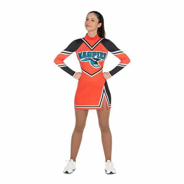 Kostume til voksne My Other Me Orange/Sort Cheerleader Orange - S