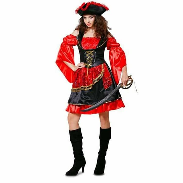 Kostume til voksne My Other Me Descarada Pirat Rød - L