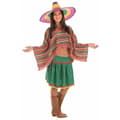 Miniatyrbillede 1 af 3: Kostume til voksne Mexicansk kvinde L (3 Dele)