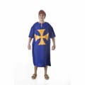 Miniatyrbillede 1 af 2: Kostume til voksne    Blå Middelalderlig Tunika Lilla - L