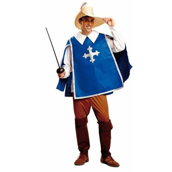 Kostume til voksne My Other Me Musketer 5 Dele Blå - M/L