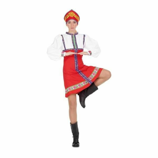Kostume til voksne My Other Me 2 Dele Russisk kvinde Rød - M/L