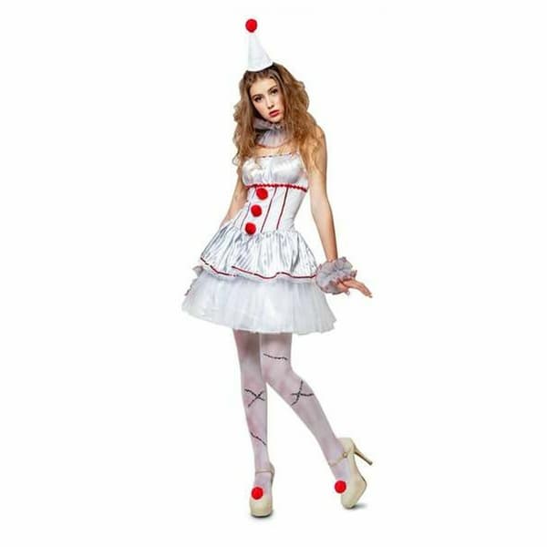 Kostume til voksne My Other Me Mystisk dame Kvinde klovn (4 Dele) - XL