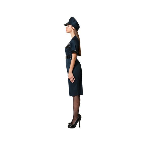 Kostume til voksne Blå Politi Dame - M/L
