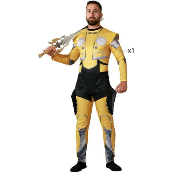 Kostume til voksne Robot Gul (1 Dele) - XS/S