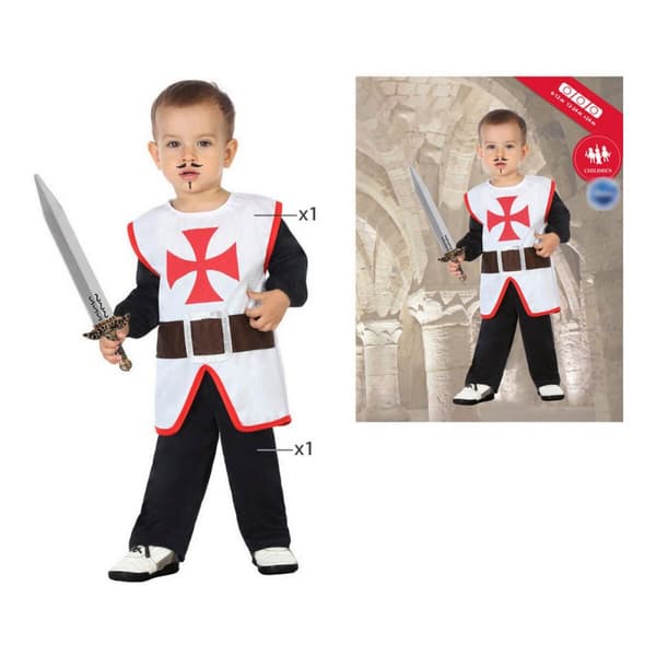 Kostyme baby Flerfarget Korstog ridder (2 Deler) (2 pcs) - 6-12 måneder