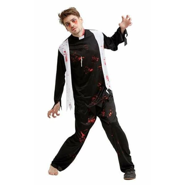 Kostyme voksne prest Zombie L (3 Deler)