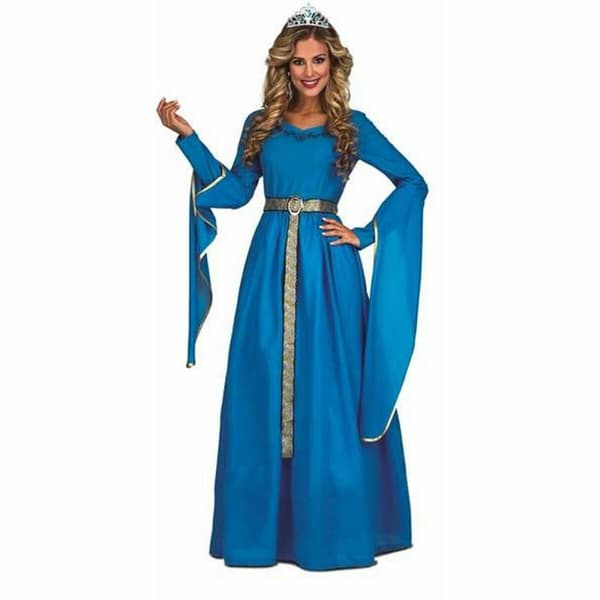 Kostyme voksne My Other Me Blå Middelalderprinsesse 2 Deler - M/L
