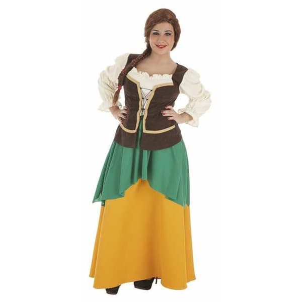 Kostyme voksne M/L Dame Bonde (3 Deler)