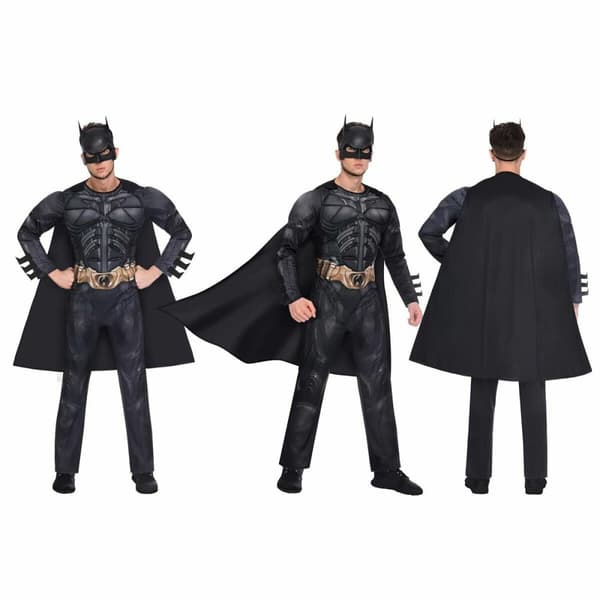Kostyme voksne Batman The Dark Knight 3 Deler - L
