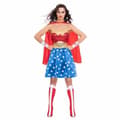 Miniatyrbilde 1 av 2: Kostyme voksne DC Comics Wonder Woman 5 Deler - XL