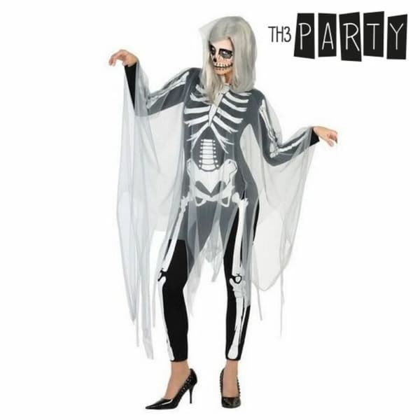 Aikuisten asut Th3 Party Musta Luuranko (2 Kappaletta) - M/L