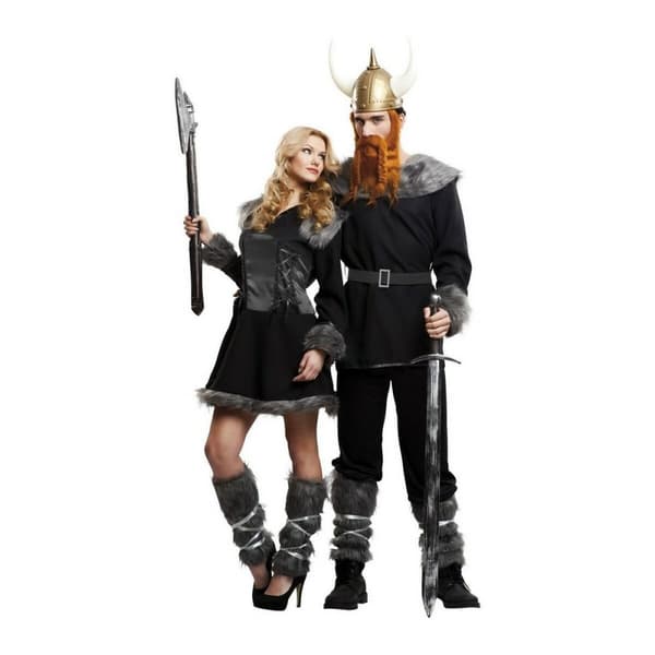 Aikuisten asut My Other Me Vikingo Musta S