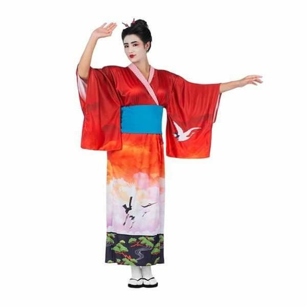 Aikuisten asut My Other Me Punainen Geisha - XL