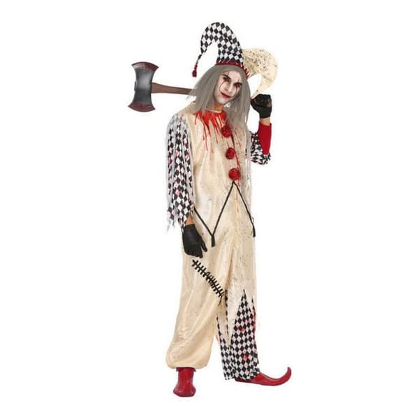 Kostume til voksne Multifarvet Blødende harlekin Morder mand (2 Dele) (2 pcs) - XL