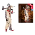 Miniatyrbilde 6 av 8: Kostyme voksne Flerfarget Blodig klovn Mannlig morder (2 Deler) (2 pcs) - XL