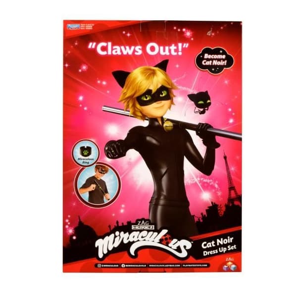 Miraculous Cat Noir Kostym Set - Cat Noir Dress Up Set