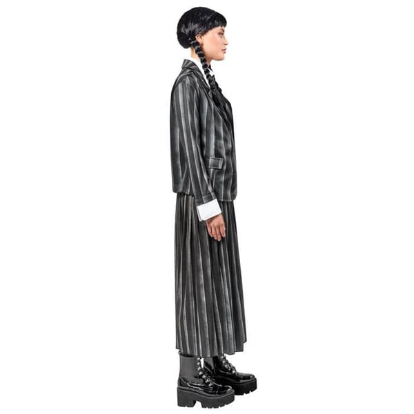 Onsdag Addams skoluniformdräkt för kvinnor