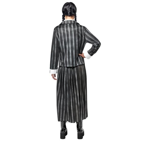 Onsdag Addams skoluniformdräkt för kvinnor