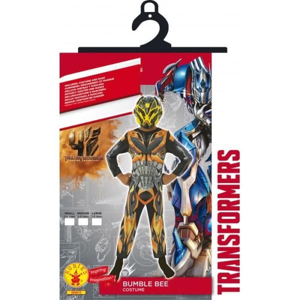 Bumblebee barndräkt - Transformers 4 - Helkroppsdräkt och gul och svart mask